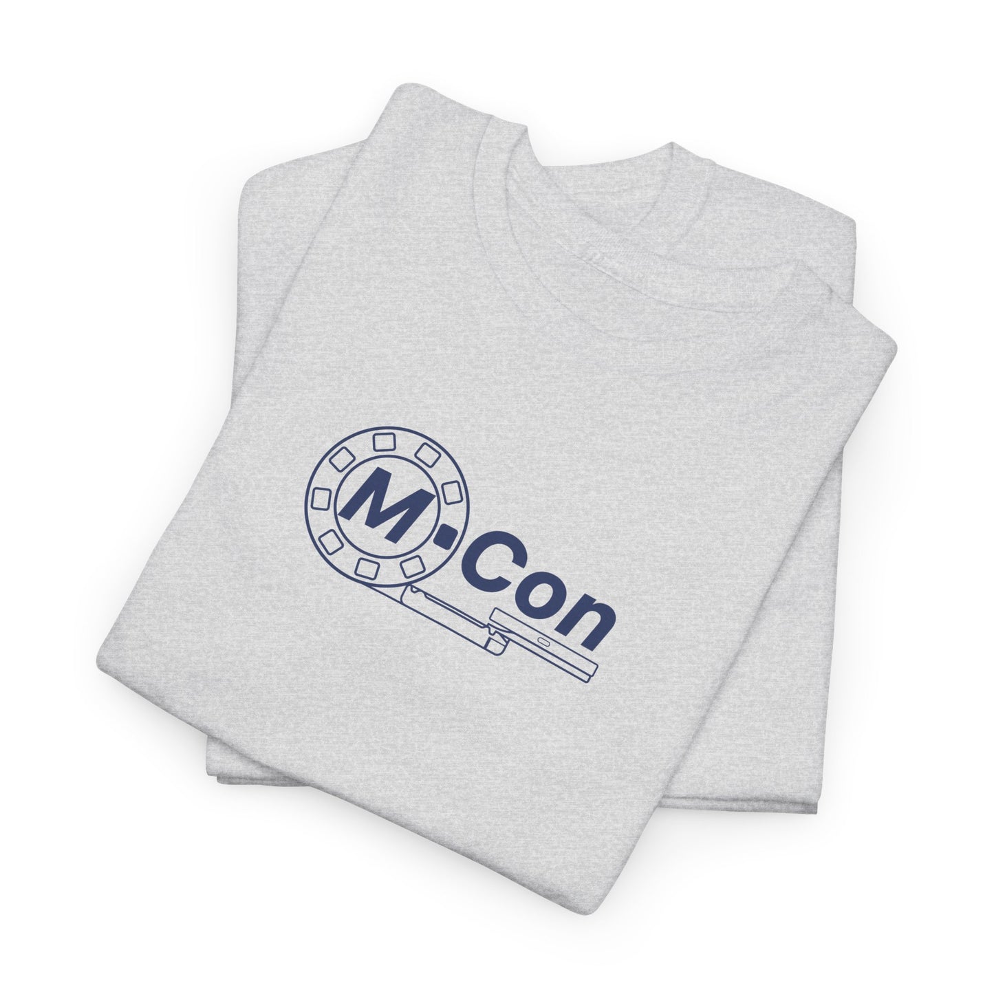 Ash M-Con shirt with blueprint sketch on back